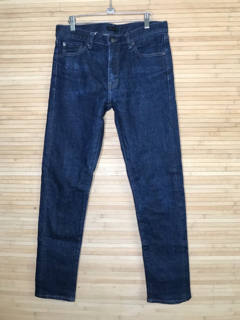 Uniqlo Jeans Men's 32x31 Raw Denim Kaihara Selvedge Slim Straight Middle Rise